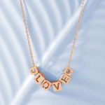 שרשרת בציפוי זהב Love